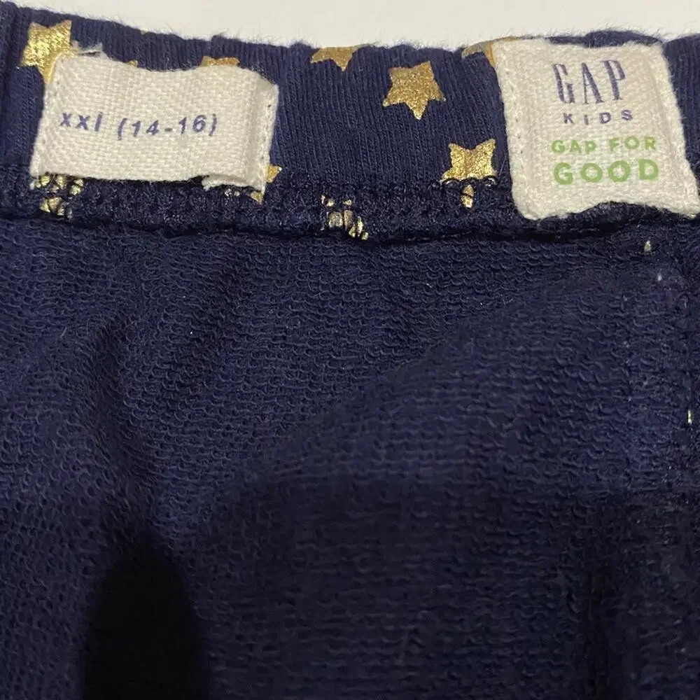 Gap Star Leggings Sz XXL (14-16) Navy Blue Star Leggings